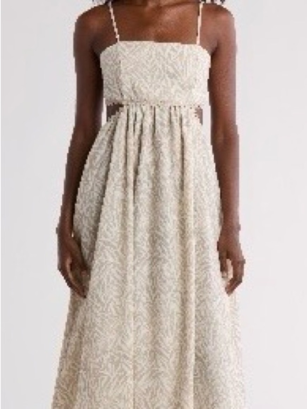 Rachel Parcell Cream Cutout Dress